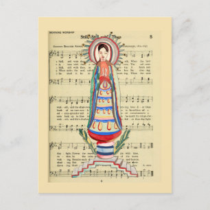  Maagd Mary Our Lady of Light Folk art Briefkaart