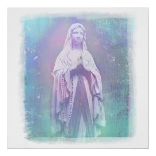 Maagd Mary Poster zonder blozen Perfect Poster