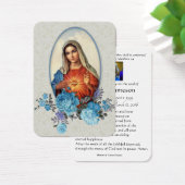 Maagd Mary rooms-katholieke begrafenis gedenkteken Visitekaartje (Bureau)