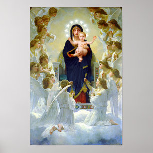 Maagd Mary van de Angels & Baby Jesus Our Lady Poster