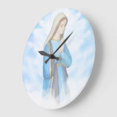 Maagd Mary Wall Clock zonder blote maagd Grote Klok (Hoek)