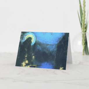 Maagd met Corona door Odilon Redon 1898 Kaart