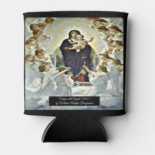 Maagd met Engelen Bouguereau Blikjeskoeler (Voorkant)