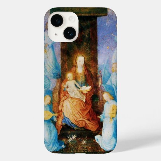 MAAGD MET KIND CONCERT VAN ENGELEN IN BLAUW Case-Mate iPhone CASE (Achterkant)