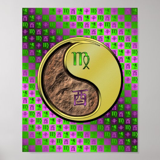 Maagd & Metalen Haan Poster (Voorkant)