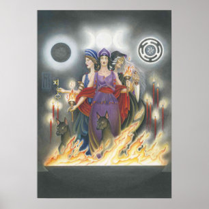Maagd, Moeder, Oude Vrouw Poster