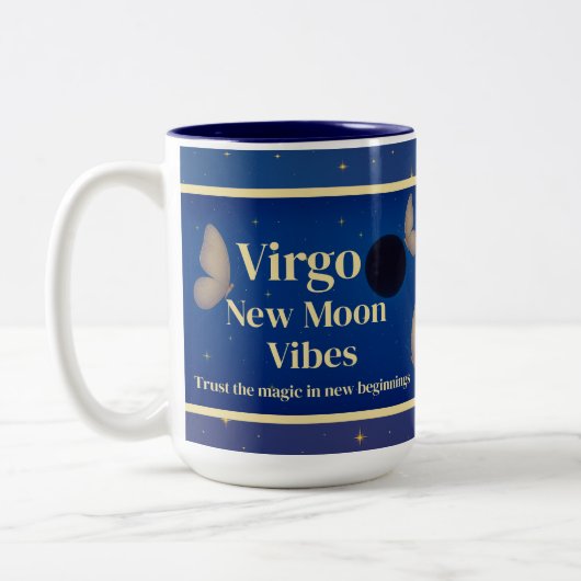 Maagd Nieuwe Maan Vibes Astrologie Mok (Links)