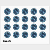 Maagd/os Ronde Sticker (Vel)