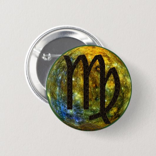 Maagd Ronde Button 5,7 Cm (Voorkant /achterkant)