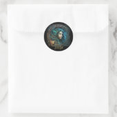 Maagd Ronde Sticker (Tas)