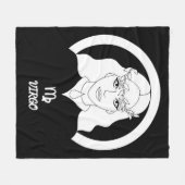 Maagd Silhouet Fleece Deken (Voorkant (Horizontaal))