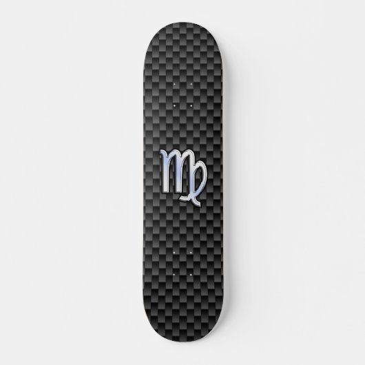 Maagd Sterrenbeeld in Koolstofvezel Stijl Skateboard (Voorkant)