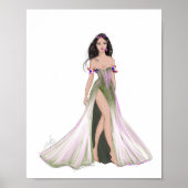 Maagd, sterrenbeeld, mode schets, poster (Voorkant)