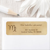 Maagd sterrenbeeld - Retouradreslabels Etiket (Insitu)