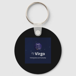 Maagd Sterrenbeeld Sticker Sleutelhanger