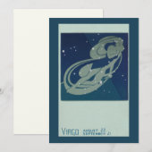 Maagd Sterrenbeeld Vintage Zodiac Astrologie (Voorkant / Achterkant)