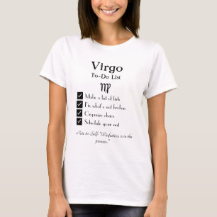 Maagd – takenlijst t-shirt