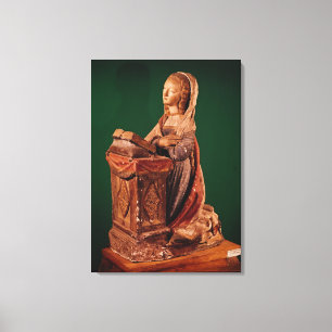 Maagd van de aankondiging canvas afdruk