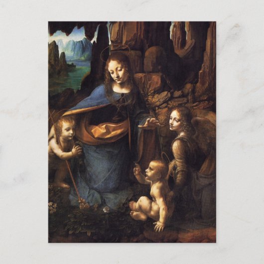 Maagd van de Rocks Briefkaart (Voorkant)