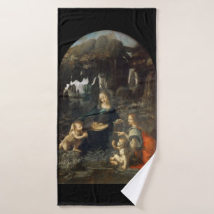 Maagd van de Rocks, Leonardo da Vinci Badhanddoek