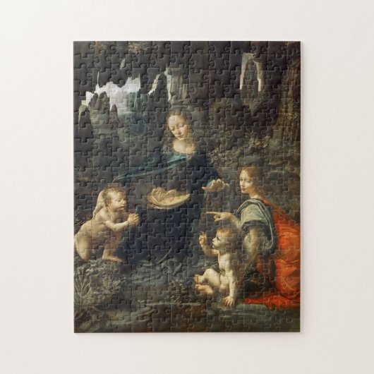 Maagd van de Rocks, Leonardo da Vinci Legpuzzel (Verticaal)