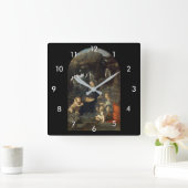 Maagd van de Rocks, Leonardo da Vinci Vierkante Klok (Huis)