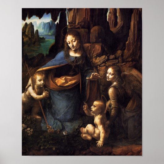 Maagd van de Rocks Poster (Voorkant)