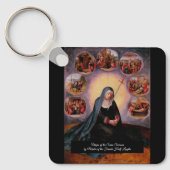 Maagd van de Zeven Smarten Sleutelhanger (Voorkant)