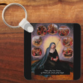 Maagd van de Zeven Smarten Sleutelhanger (Voorkant)