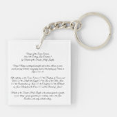 Maagd van de Zeven Smarten Sleutelhanger (Achterkant)