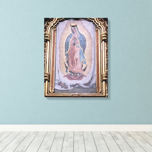 Maagd van Guadalupe Canvas Afdruk (Insitu (Houten vloer))
