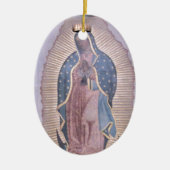 Maagd van Guadalupe Keramisch Ornament (Voorkant)
