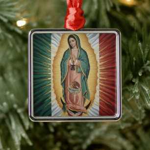 Maagd van Guadalupe - Mexico Metalen Ornament