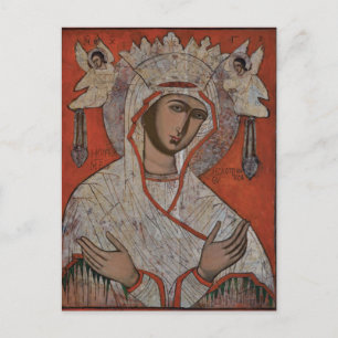 Maagd van Scopoitis Orthodox Christelijk Icoon Briefkaart