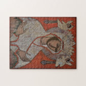 Maagd van Scopoitis Orthodox Christelijk Icoon Legpuzzel (Horizontaal)