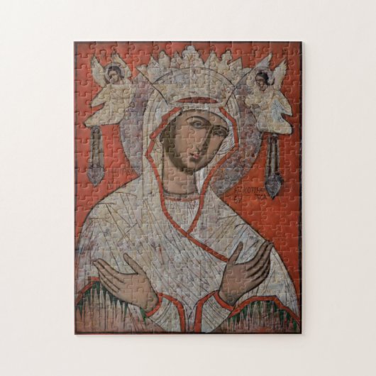 Maagd van Scopoitis Orthodox Christelijk Icoon Legpuzzel (Verticaal)