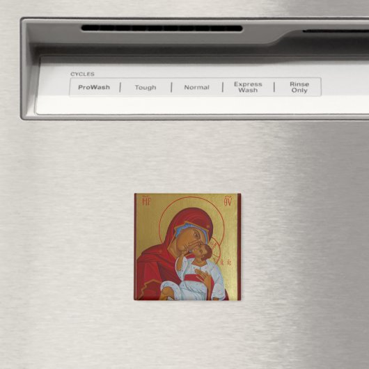 Maagd van tederheid Orthodoxe icoon magneet (Insitu (Vaatwasser))