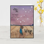 Maagd Verjaardag Kaart (Gele Bloem)