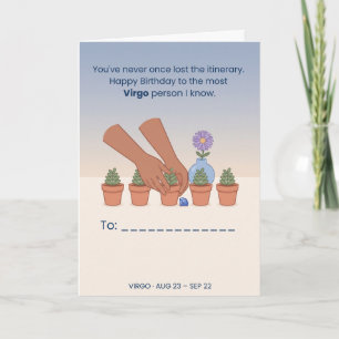 Maagd Verjaardagskaart Sterrenbeeld Grappige Ver Kaart