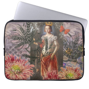 Maagd vrouw astrologie grillig portret laptop sleeve