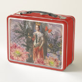 Maagd Vrouw Portret Antiek Kleurrijke Rijk (Achterkant)