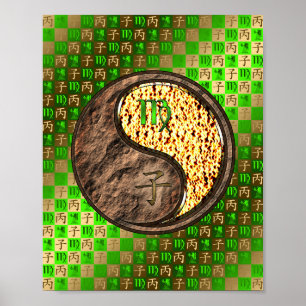 Maagd & Vuur Rat Poster