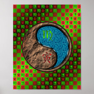 Maagd & Water Tijger Poster