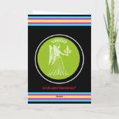 Maagd Wenskaart Kaart (Achterkant)