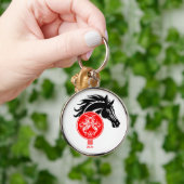 Maagd x Aangepast Jaar van het Paard 2026 Sleutelhanger (Hand)