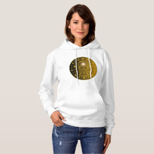 Maagd Zodiac Embleem Minimaal Hemels Symbool Hoodie