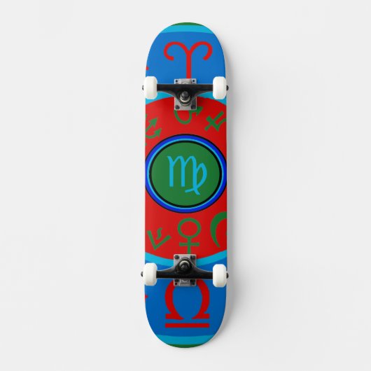 Maagd Zodiac Skateboard (Voorkant)