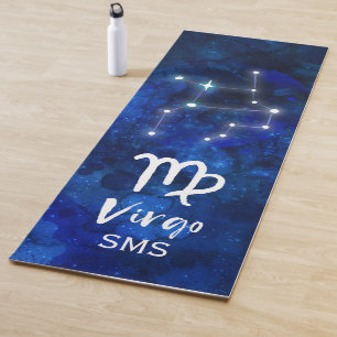 Maagd Zodiac Sterrenbeeld Blauwe Melkweg Monogram Yogamat