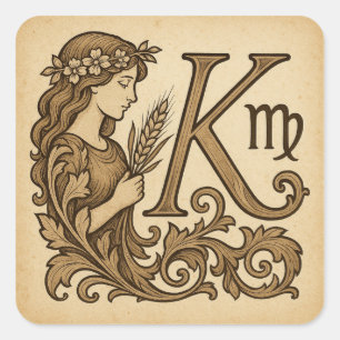 maagd Zodiac tas (K) Vierkante Sticker