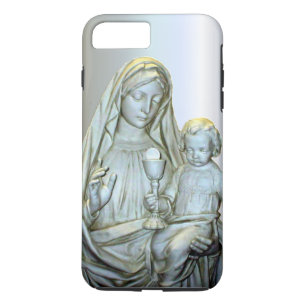 Maagd zonder blozen Mary - Baby Jezus iPhone 8 Plus / 7 Plus Hoesje